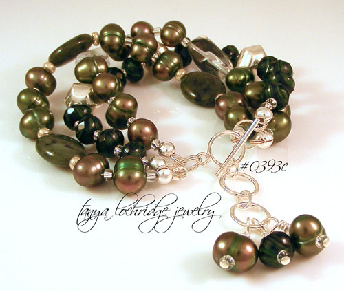 Green Jade, Crystal Quartz Bracelet Clasp