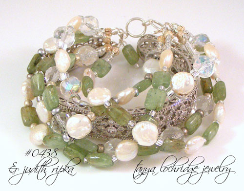 Kyanite & Freshwater Pearl & Judith Ripka Bracelets