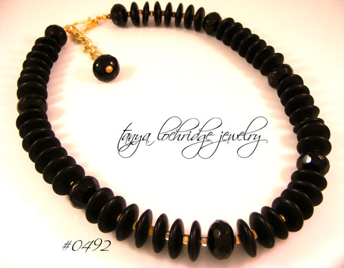 Onyx & Gold Vermeil Necklace