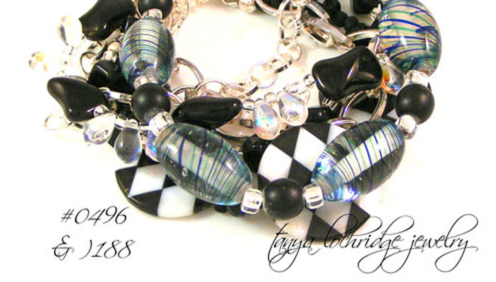 Mother-of-Pearl & Onyx Art Deco Bracelet