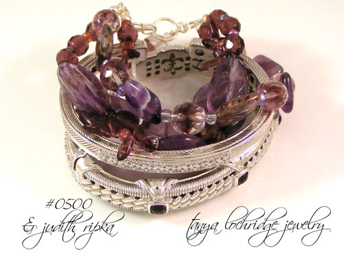 Amethyst Sterling Silver Bracelet