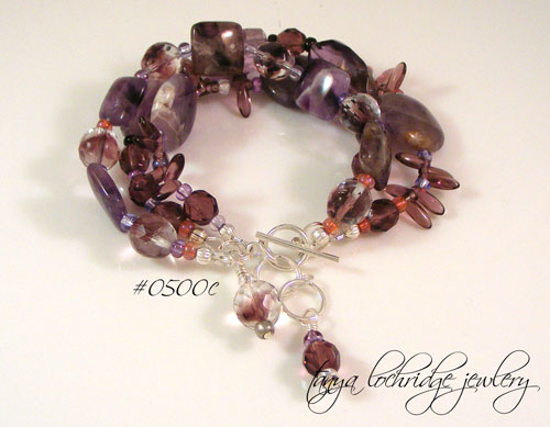 Amethyst Sterling Silver Bracelet