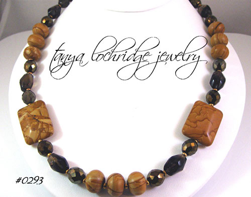 Rainbow Hickoryite & Smoky Quartz Necklace