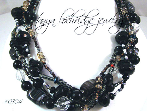 Sardonyx Sterling Silver Torsade Necklace