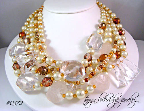 "Pop The Bubbly" Crystal Quartz Necklace