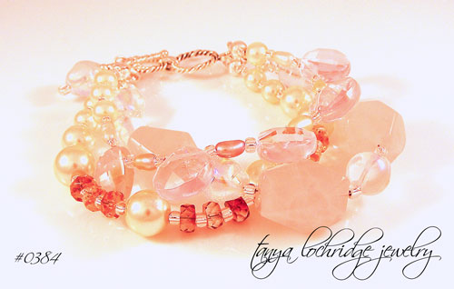 Rose Quartz & Freshwater Pearl Bracelet