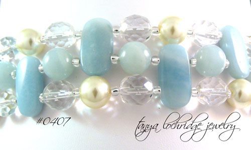 Amazonite Cuff Style Bracelet