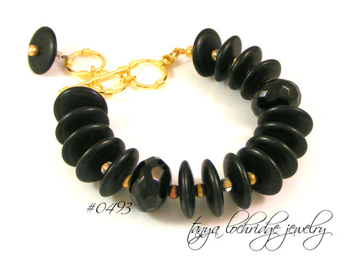 Onyx & Gold Vermeil Bracelet