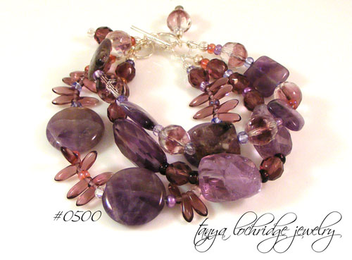 Amethyst Sterling Silver Bracelet