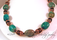 Chrysocolla Vintage-Style Necklace