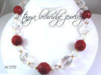 Carnelian & Crystal Quartz Necklace