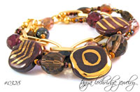 Kazuri Dark Chocolate Bead Bracelet