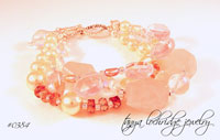 Rose Quartz & Freshwater Pearl Bracelet