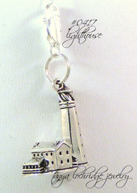 Lighthouse Sterling Silver Charm