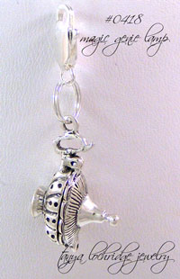 Magic Genie Lamp Sterling Silver Charm