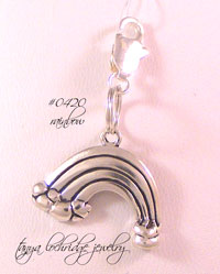 Rainbow Sterling Silver Charm