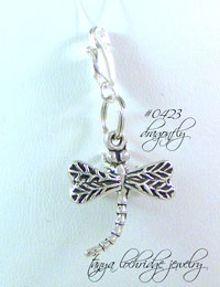 Dragonfly Sterling Silver Charm