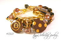 Coco Confection Kazuri Bead 3-Strand Bracelet
