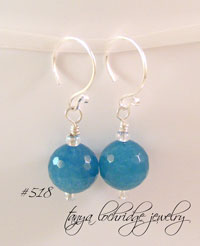 Angelite Sterling Silver Earrings