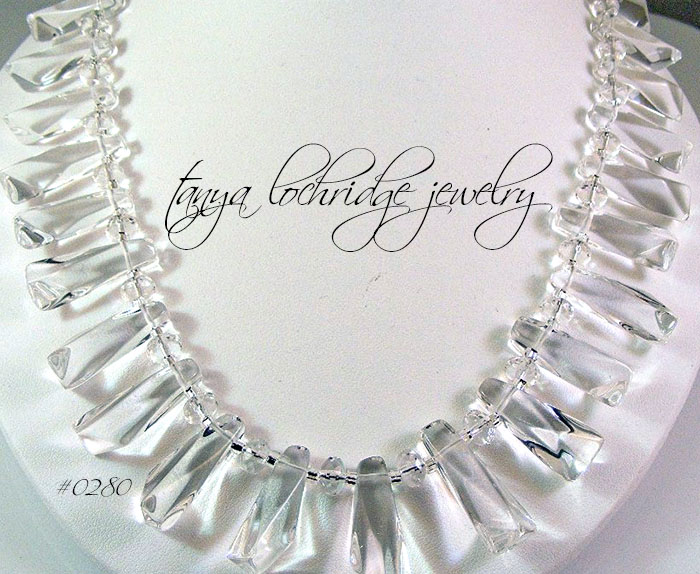 Crystal Quartz Gemstone Necklace #0280