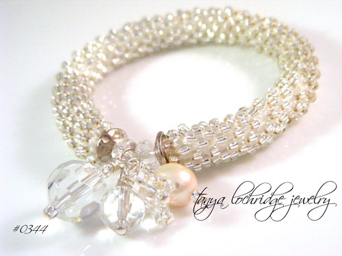 Fit-For-A-Bride Czech Glass & Freshwater Pearl Bracelet