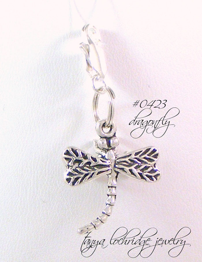 Dragonfly Sterling Silver Charm