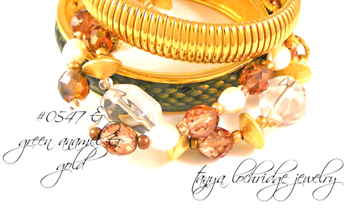 Crystal Quartz, Pearl & Gold Vermeil Gemstone 3-Strand Bracelet