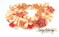 Starfish & Natural Shell Charm Bracelet #0158