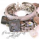 Silver Mother-of-Pearl Shell, & Pearl Sterling Bracelet